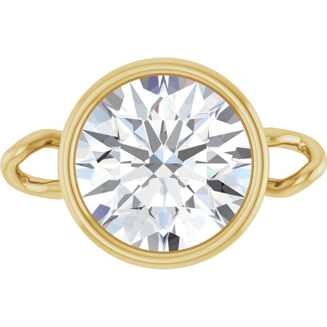 3/4 CT Lab-Grown Diamond Bezel-Set Link, 7.25 mm x 11.1 mm