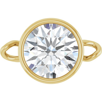3/4 CT Lab-Grown Diamond Bezel-Set Link, 7.25 mm x 11.1 mm