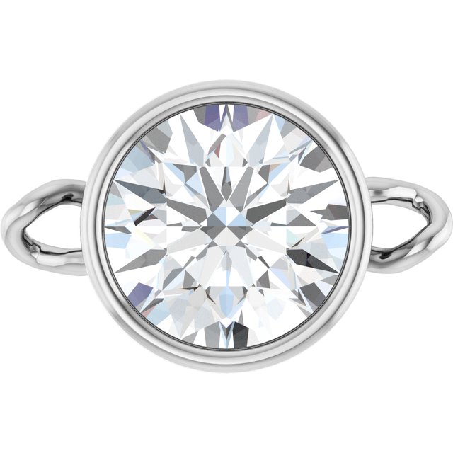 3/4 CT Lab-Grown Diamond Bezel-Set Link, 7.25 mm x 11.1 mm