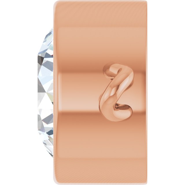3/4 CT Lab-Grown Diamond Bezel-Set Link, 7.25 mm x 11.1 mm