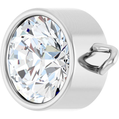 3/4 CT Lab-Grown Diamond Bezel-Set Link, 7.25 mm x 11.1 mm
