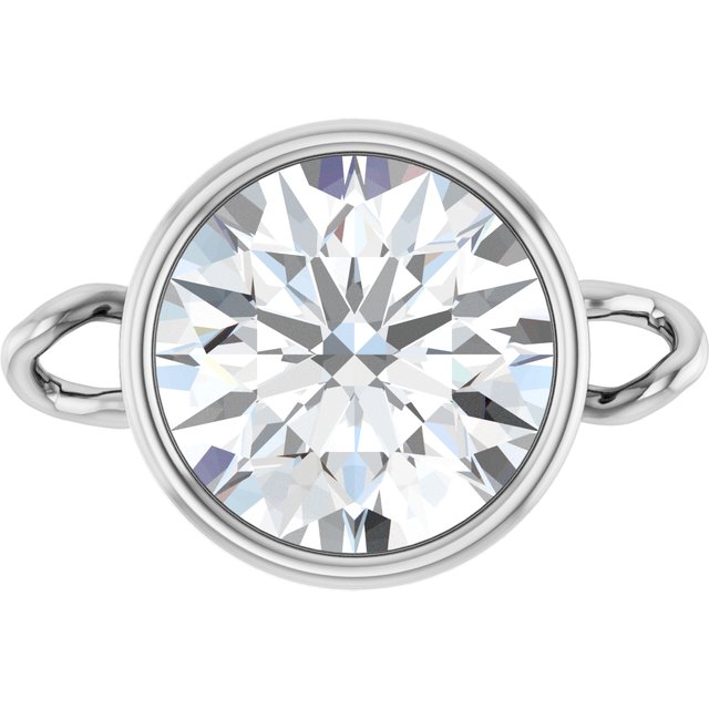 3/4 CT Lab-Grown Diamond Bezel-Set Link, 7.25 mm x 11.1 mm