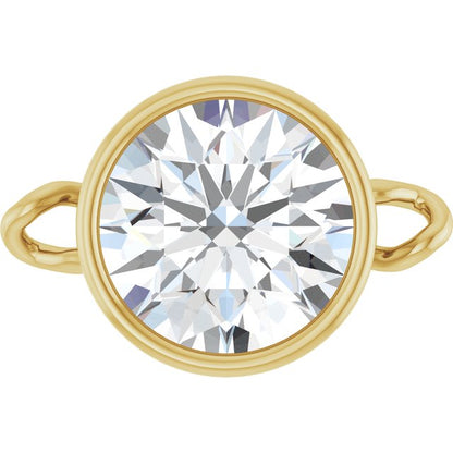 3/4 CT Lab-Grown Diamond Bezel-Set Link, 7.25 mm x 11.1 mm