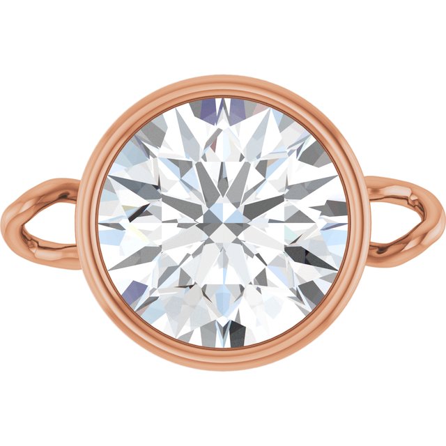 3/4 CT Lab-Grown Diamond Bezel-Set Link, 7.25 mm x 11.1 mm