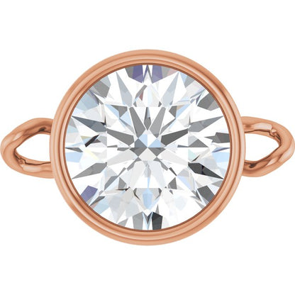 3/4 CT Lab-Grown Diamond Bezel-Set Link, 7.25 mm x 11.1 mm