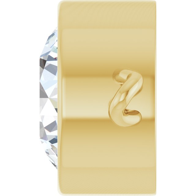 3/4 CT Lab-Grown Diamond Bezel-Set Link, 7.25 mm x 11.1 mm