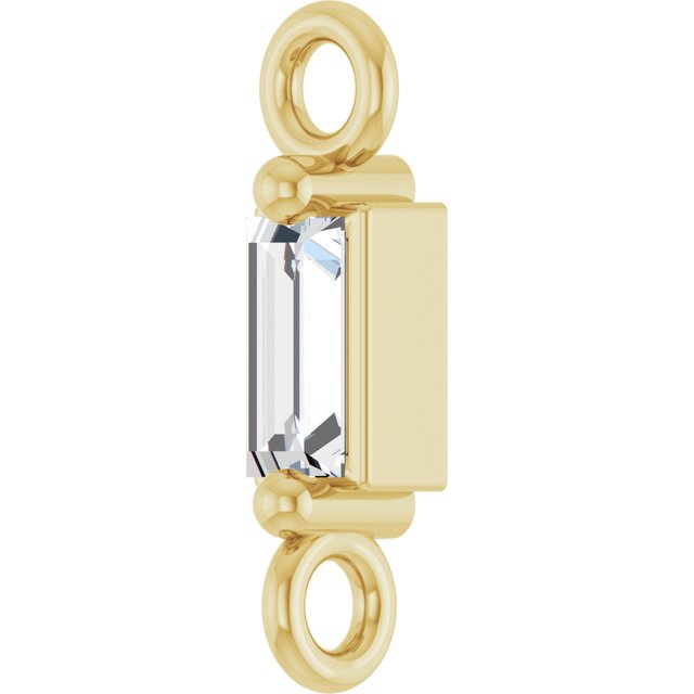 .06 CT Lab-Grown Diamond 2-Prong Link