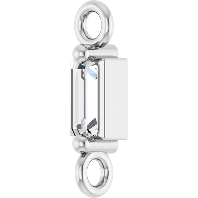 .06 CT Natural Diamond 2-Prong Link