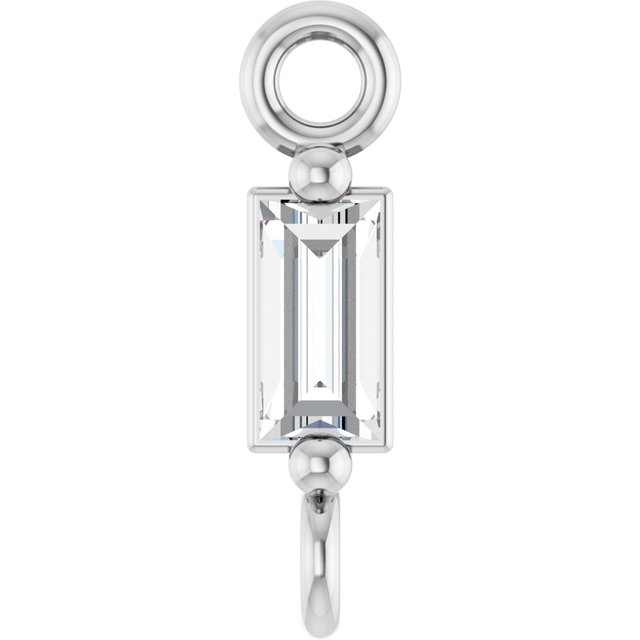 .06 CT Natural Diamond 2-Prong Link