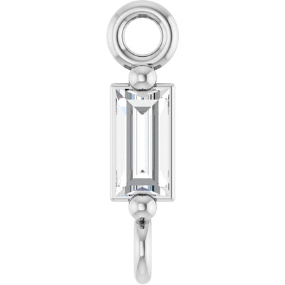 .06 CT Natural Diamond 2-Prong Link