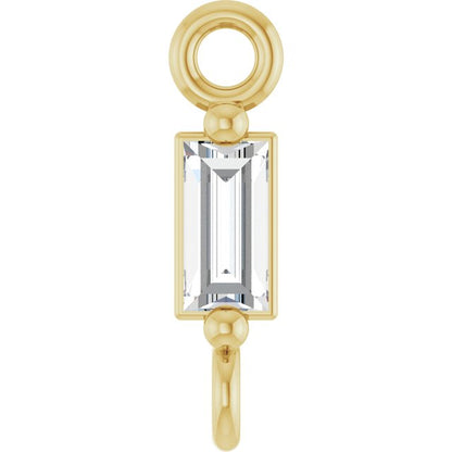 .06 CT Natural Diamond 2-Prong Link