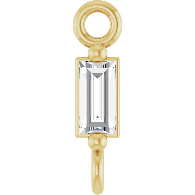 .06 CT Lab-Grown Diamond 2-Prong Link