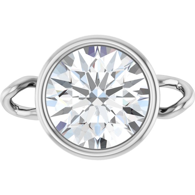 5/8 CT Lab-Grown Diamond Bezel-Set Link, 6.75 mm x 10.4 mm