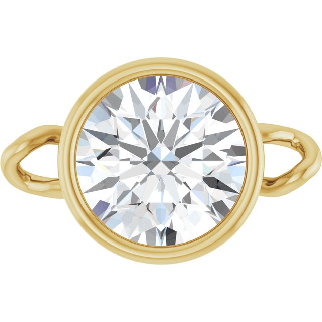 5/8 CT Lab-Grown Diamond Bezel-Set Link, 6.75 mm x 10.4 mm