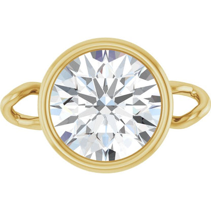 5/8 CT Lab-Grown Diamond Bezel-Set Link, 6.75 mm x 10.4 mm