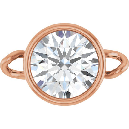 5/8 CT Lab-Grown Diamond Bezel-Set Link, 6.75 mm x 10.4 mm