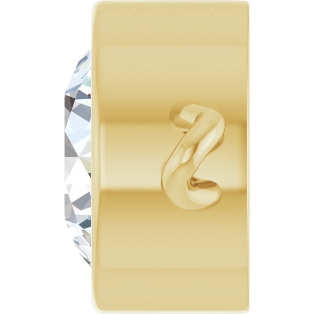 5/8 CT Lab-Grown Diamond Bezel-Set Link, 6.75 mm x 10.4 mm