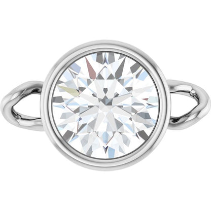 5/8 CT Lab-Grown Diamond Bezel-Set Link, 6.75 mm x 10.4 mm