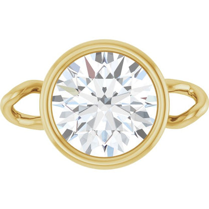 5/8 CT Lab-Grown Diamond Bezel-Set Link, 6.75 mm x 10.4 mm