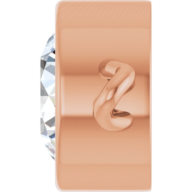 5/8 CT Lab-Grown Diamond Bezel-Set Link, 6.75 mm x 10.4 mm