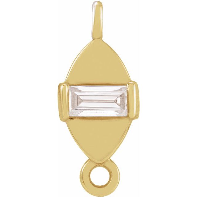 .05 CT Natural Diamond Link, 4.1 mm x 9.9 mm