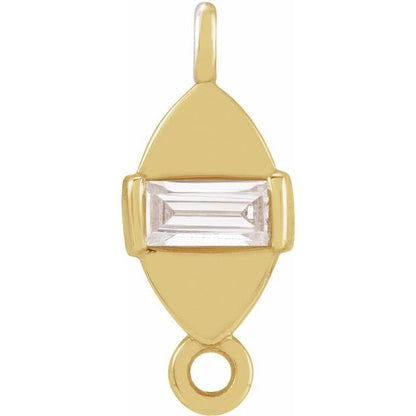 .05 CT Lab-Grown Diamond Link, 4.1 mm x 9.9 mm