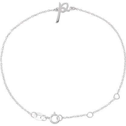 Initial 6 1/2-7 1/2" Bracelet
