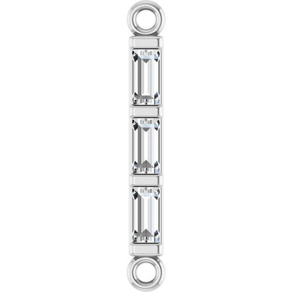 1/6 CTW Natural Diamond Bar Link