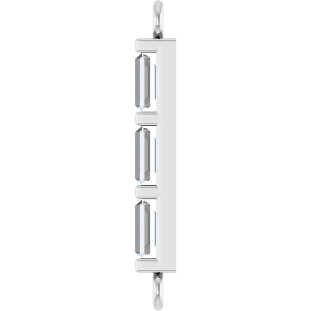 1/6 CTW Natural Diamond Bar Link