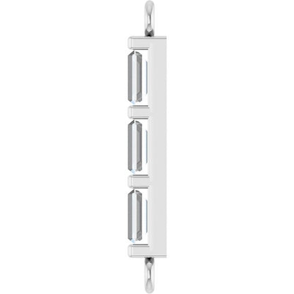 1/6 CTW Natural Diamond Bar Link