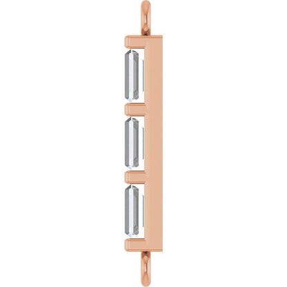 1/6 CTW Lab-Grown Diamond Bar Link