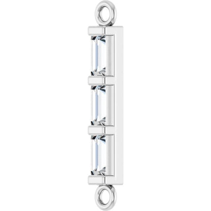 1/6 CTW Natural Diamond Bar Link
