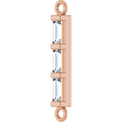 1/6 CTW Lab-Grown Diamond Bar Link
