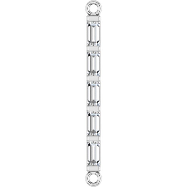 1/6 CTW Natural Diamond Bar Link