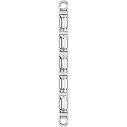 1/6 CTW Natural Diamond Bar Link