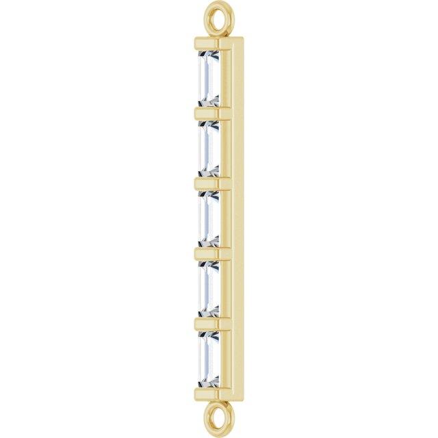 1/6 CTW Lab-Grown Diamond Bar Link