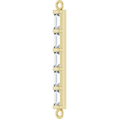 1/6 CTW Lab-Grown Diamond Bar Link