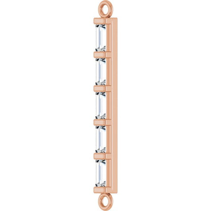 1/4 CTW Lab-Grown Diamond Bar Link