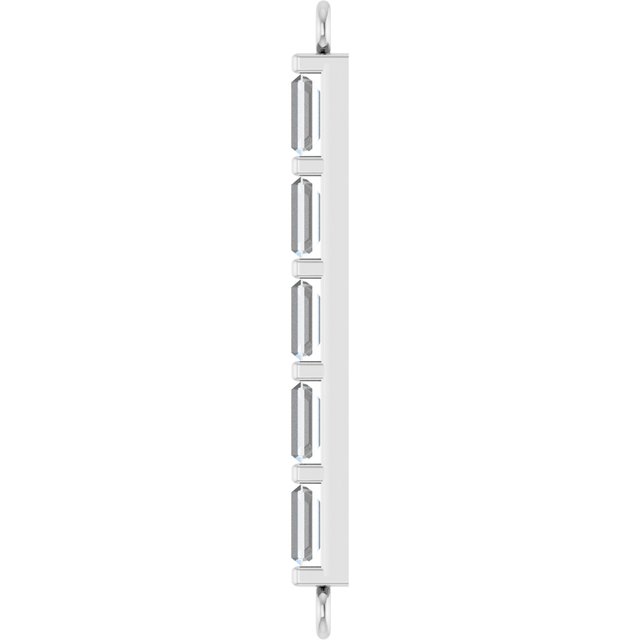 1/6 CTW Natural Diamond Bar Link