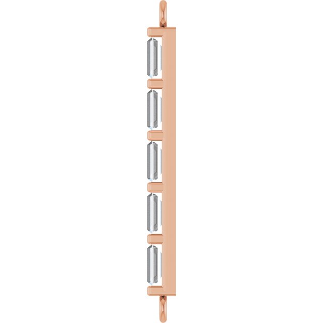 1/6 CTW Natural Diamond Bar Link