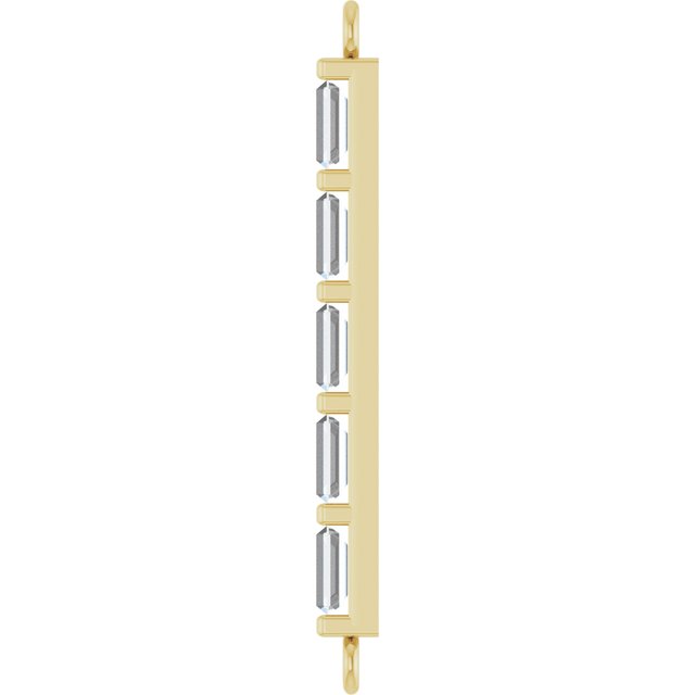 1/4 CTW Lab-Grown Diamond Bar Link