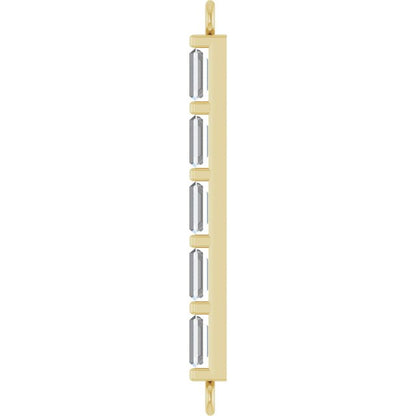 1/4 CTW Lab-Grown Diamond Bar Link
