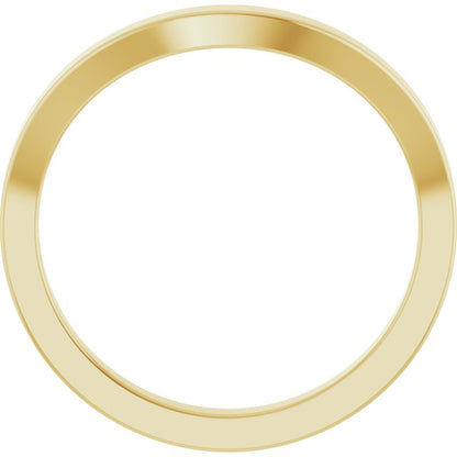 Matching Band for 9x7 mm Oval Ring, 5.6 mm