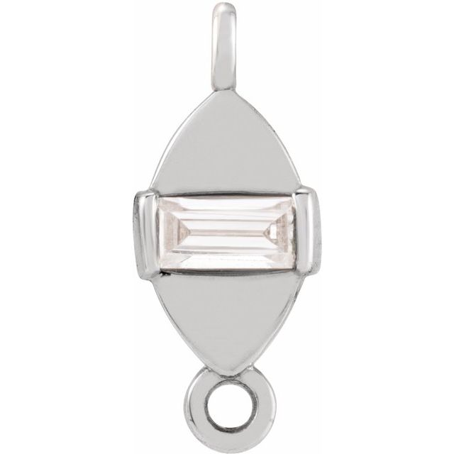 .05 CT Natural Diamond Link, 4.1 mm x 9.9 mm