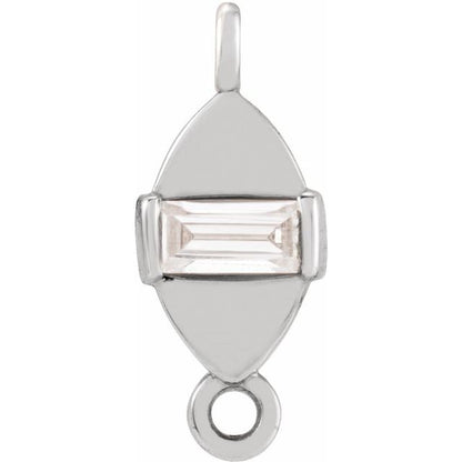 .05 CT Natural Diamond Link, 4.1 mm x 9.9 mm