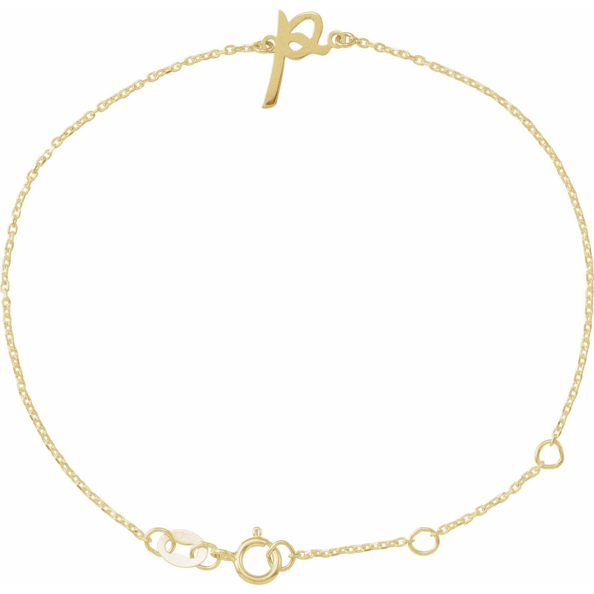 Initial 6 1/2-7 1/2" Bracelet