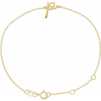 Initial 6 1/2-7 1/2" Bracelet