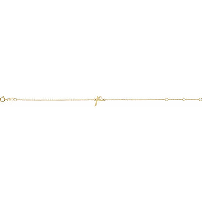 Initial 6 1/2-7 1/2" Bracelet