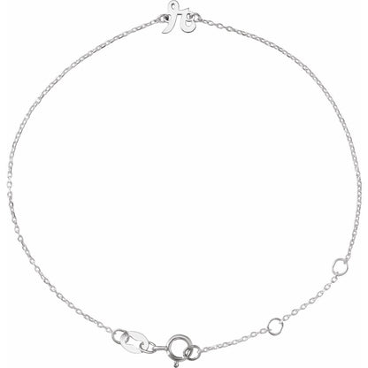 Initial 6 1/2-7 1/2" Bracelet
