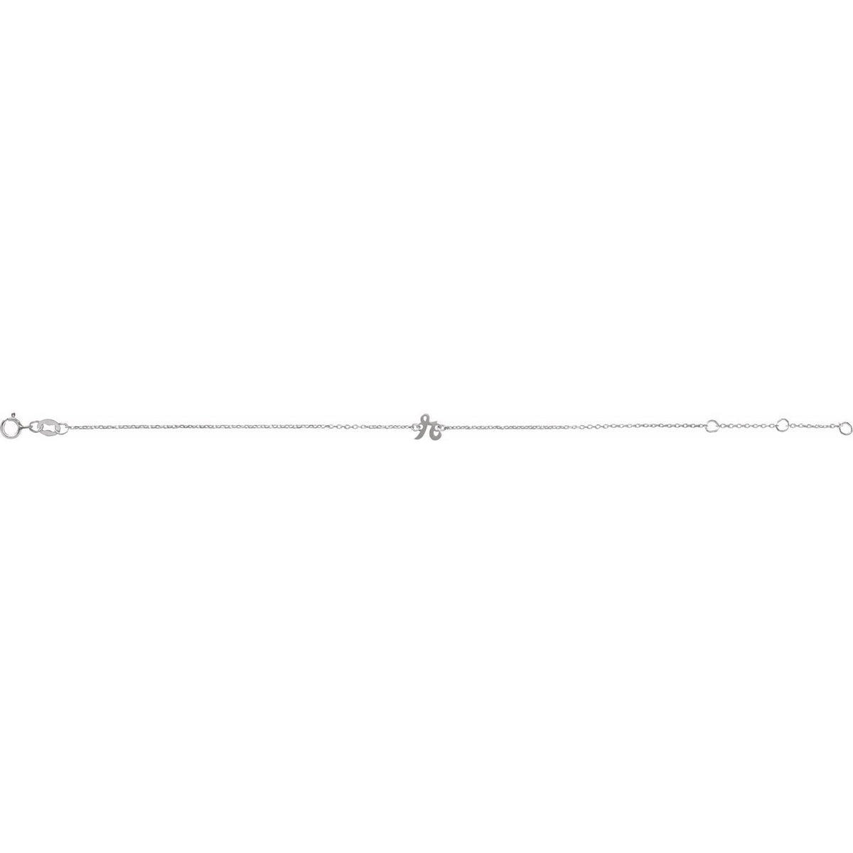 Initial 6 1/2-7 1/2" Bracelet